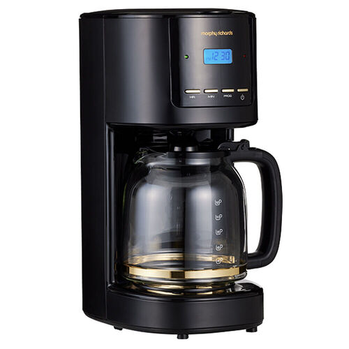 Morphy Richards Ascend Soft Gold Filtered Coffee Maker - Black  | 12 Cup / 1.8L Capacity