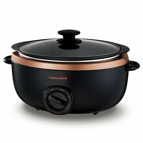MORPHY RICHARDS 3.5L SEAR AND STEW SLOW COOKER | ROSE GOLD 