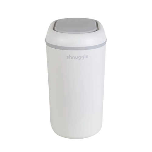 Shnuggle Eco-Touch Nappy Bin | White / Grey