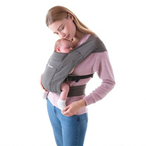 Ergobaby Embrace Cozy Newborn Baby Carrier | Heather Grey
