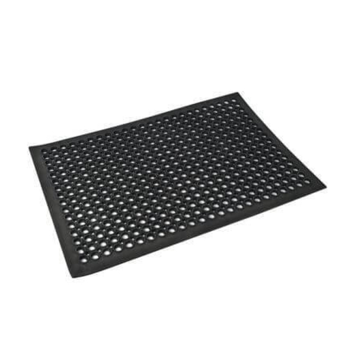 Commercial Anti Fatigue Rubber Safety Floor Mat 600 x 900mm | Black