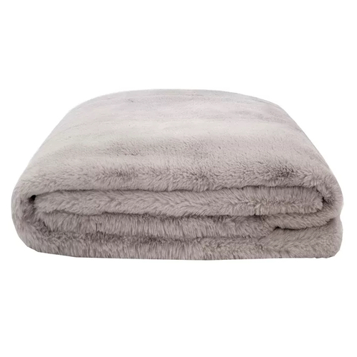 Bambury Frida Faux Fur Throw 150 x 200cm | Dove