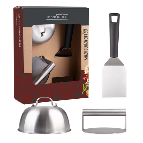 Urban Grill 3 Piece Smash Burger Gift Set