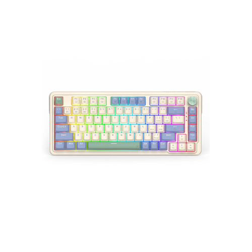 Redragon K673CPG RGB Pro White 75% Gasket Wireless Mechanical Keyboard