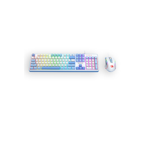 Redragon S139 White Full Size RGB Mechanical Perfect Gaming Combo