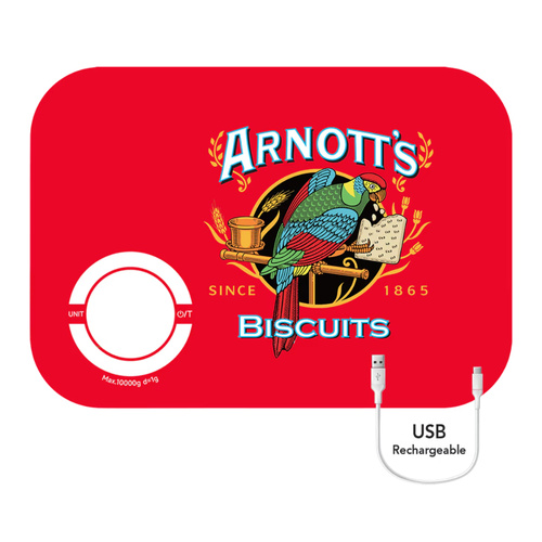 Rojo Arnotts Rechargeable Digital Kitchen Scale 10kg Capacity