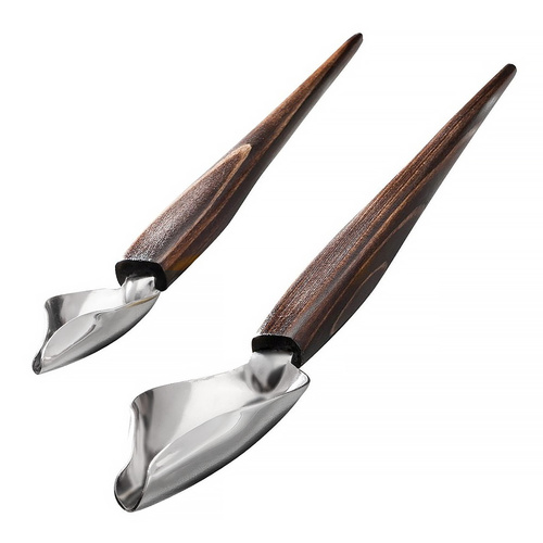 NEW DAUDIGNAC DECOSPOON WOODEN 2 PIECE SPOON SET + RECIPE BOOK 56003 2PC SAVE !