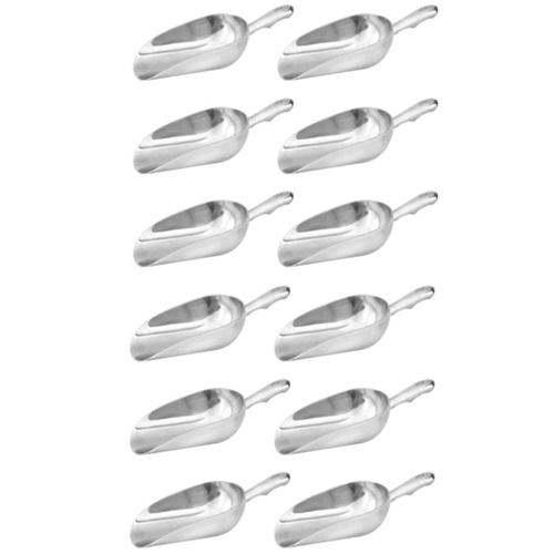 12 x Scoop with Round Bottom 340ml / 12oz Aluminium Ice / Ingredients / Serving