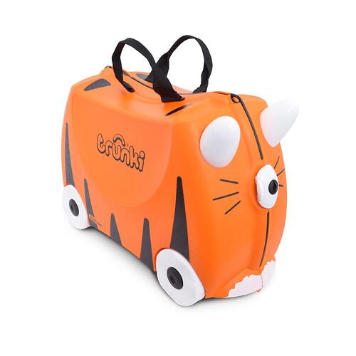 Trunki Ride on Kids Suitcase Luggage Toy Box - Tipu Tiger 