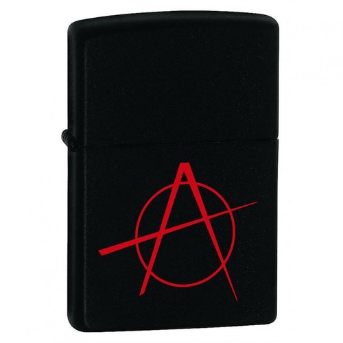 Zippo Windproof Lighter Anarchy Black Matte