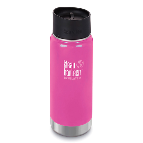 New KLEAN KANTEEN 473ml 16oz Insulated Wide WILD ORCHID Coffee Tea Water Soup BPA Free Bottle