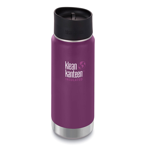 New KLEAN KANTEEN 473ml 16oz Insulated Wide WINTER PLUM Coffee Tea Water Soup BPA Free Bottle