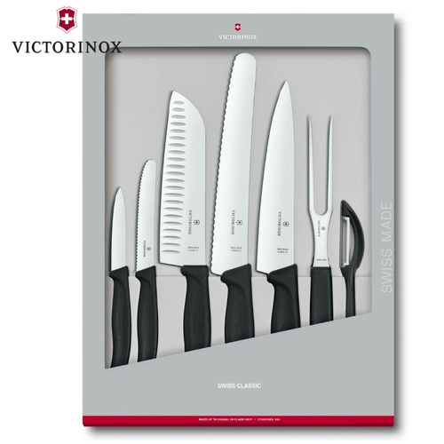 Victorinox 7 Piece Kitchen Knife Set Knives 7pc | 6.7133.7G Gift Boxed