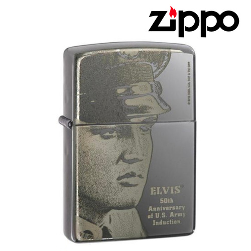 NEW ZIPPO ELVIS PRESLEY MILITARY 50TH ANNIVERSARY OF US ARMY INDUCTION LIGHTER