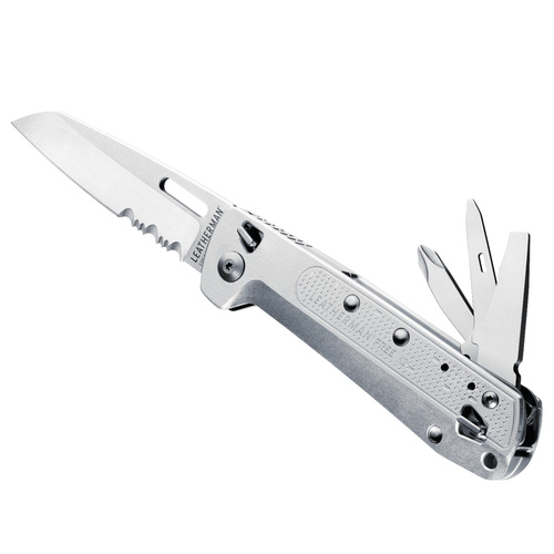 Leatherman Free K2X Multi-Tool & Pocket Knife - 8 Tools Silver
