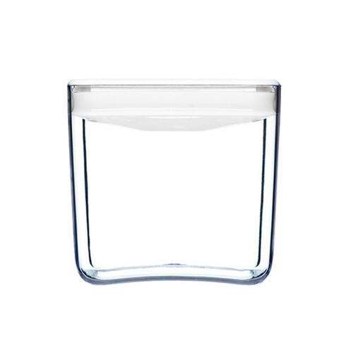CLICKCLACK 1900ml AIR TIGHT PANTRY CUBE CONTAINER W/ LID WHITE 1.9L