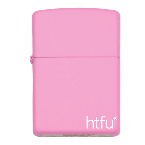 NEW ZIPPO HTFU LIGHT PINK MATTE LIGHTER