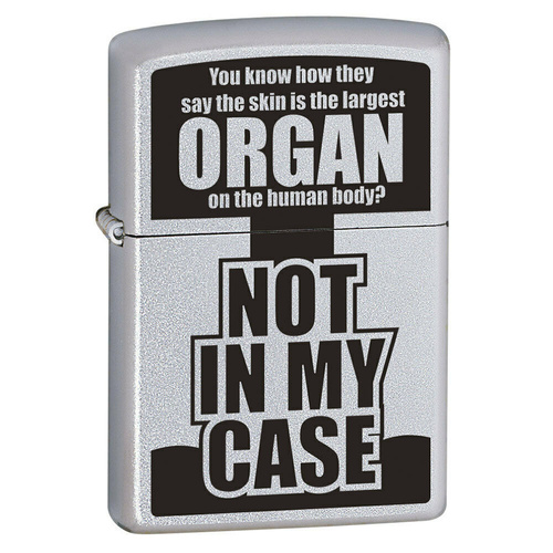 ZIPPO YOU KNOW HOW THEY SAY SATIN CHROME FINISH CIGAR CIGARETTE LIGHTER