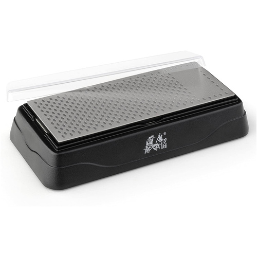  TAIDEA 360/600 GRIT DIAMOND SHARPENING STONE / DOUBLE-SIDED IN PLASTIC CASE