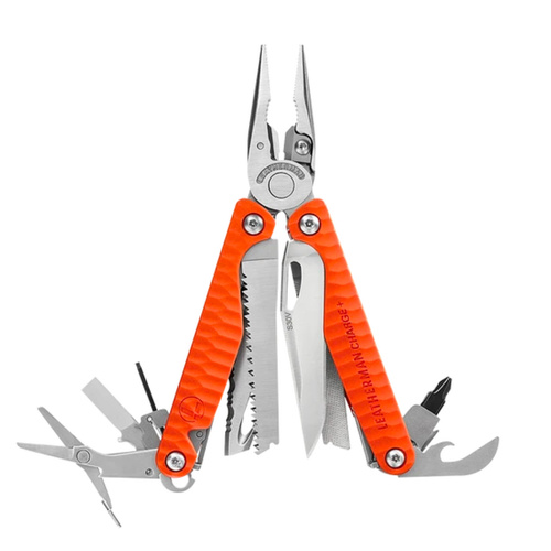 LEATHERMAN CHARGE + PLUS G10 ORANGE MULTI-TOOL WIRE CUTTERS + NYLON SHEATH