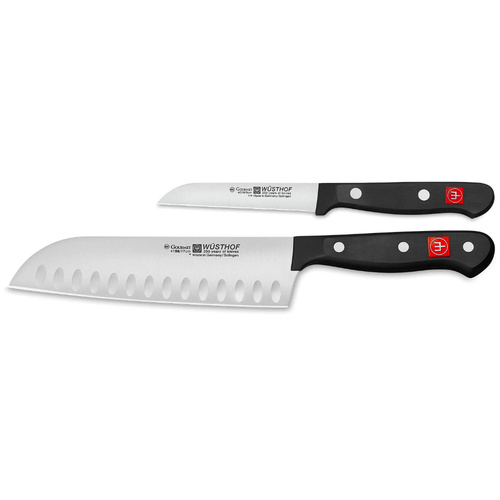 NEW WUSTHOF GOURMET 2PC PARING & SANTOKU KNIFE SET  2 PIECE