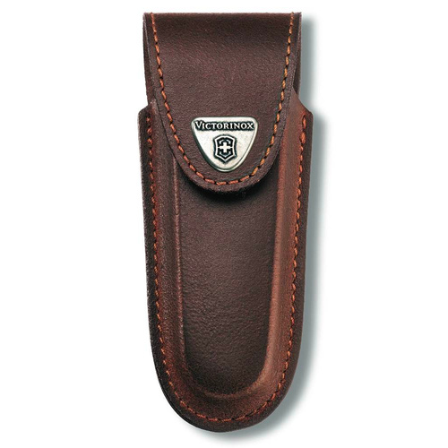 VICTORINOX SWISS ARMY 4 - 6 LAYERS BROWN LEATHER SHEATH FOR LOCKBLADES 4.0538
