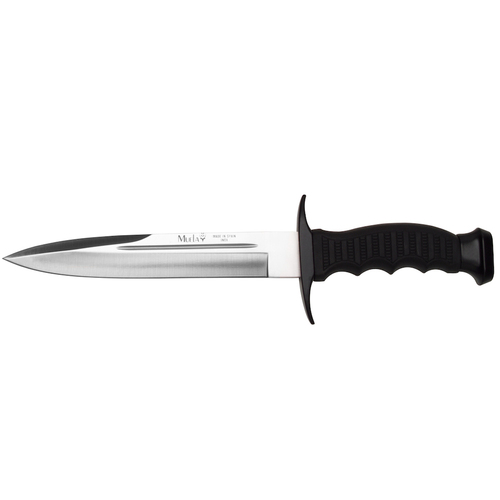 NEW MUELA DEFENDER 19 HUNTING FISHING KNIFE | BLACK RUBBER HANDLE