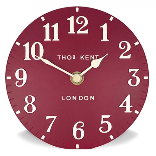 NEW THOMAS KENT MULBERRY ARABIC WALL CLOCK 30CM RED