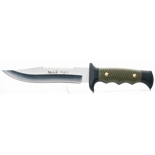 Muela Military Fishing Hunting Knife Green Handle YM5161