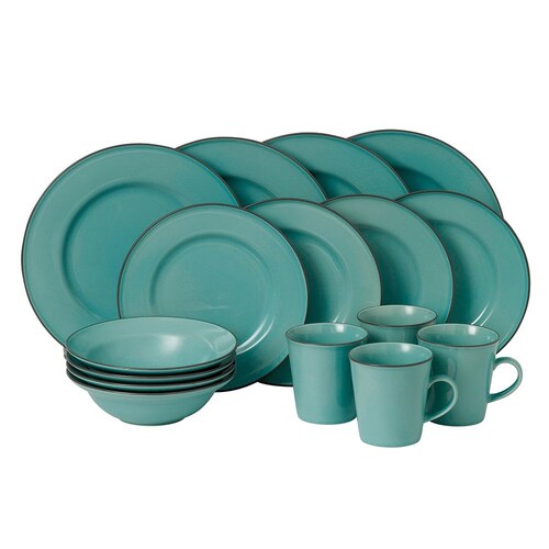ROYAL DOULTON GORDON RAMSAY UNION STREET CAFE BLUE 16PC DINNER SET | SET OF 16
