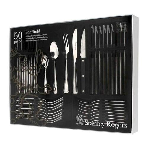 Stanley Rogers 50 Piece Sheffield Stainless Steel Cutlery Set 50pc