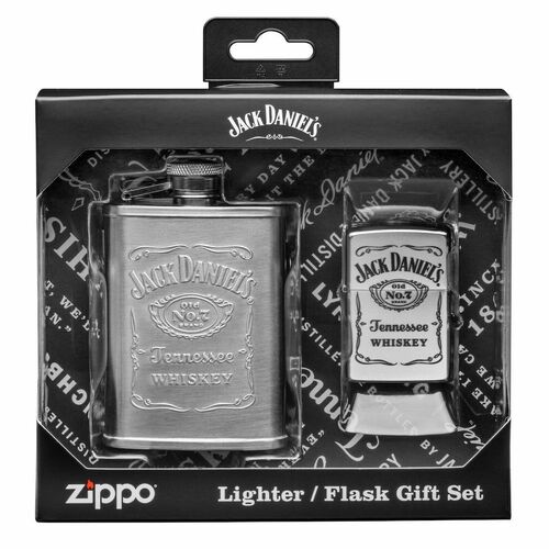 Zippo Jack Daniels Lighter and Flask Gift Set