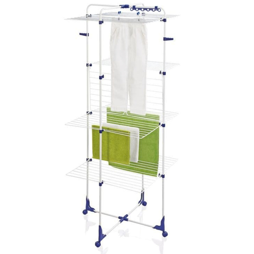 Leifheit Classic 450 Tower Free Standing Mobile Clothes Airer 45m Indoor Outdoor