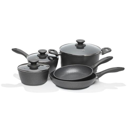 Stanley Rogers Quartz Stone Advanced 5pc Cookware Set 5 Piece | Suits Induction