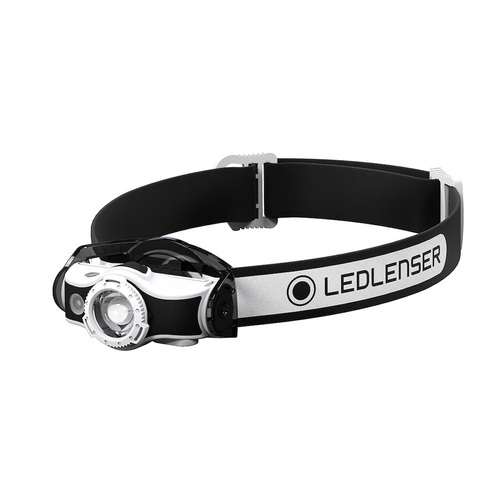 Led Lenser MH5 Headlamp 400 Lumens Head Torch | Black & White