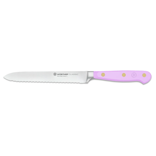 Wusthof Classic Serrated Utility 14cm Knife | Purple Yam