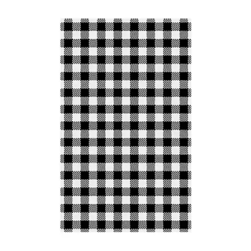 Moda 310×190mm Gingham Black Greaseproof Paper Pack of 200