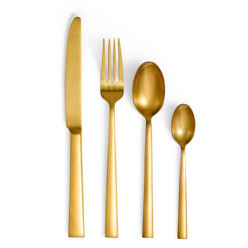 Verg Wang Wedgewood 16pc Lunar Gold Cutlery Set 16 Piece