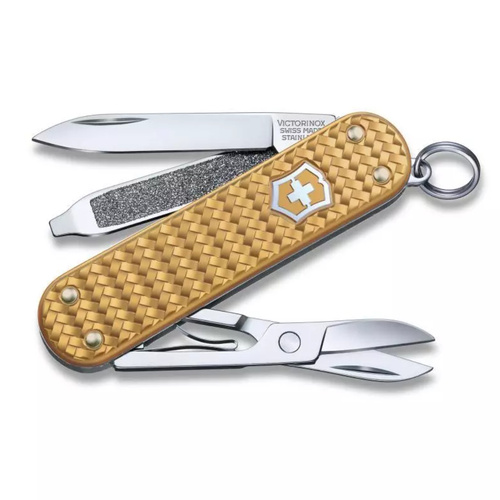 Victorinox Swiss Army Classic SD Precious Alox Pocket Knife | Gold