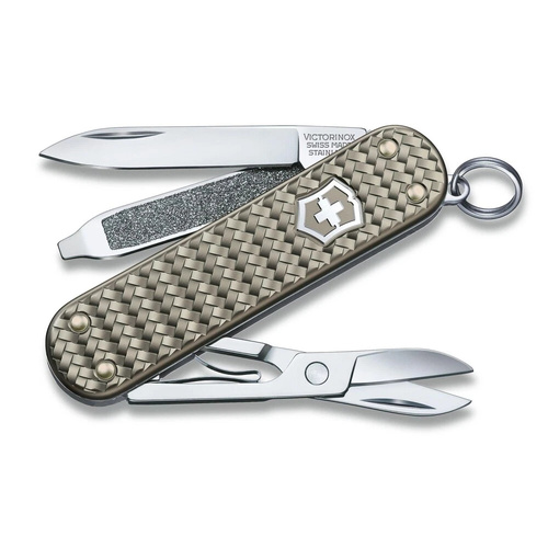 Victorinox Swiss Army Classic SD Precious Alox Pocket Knife | Grey
