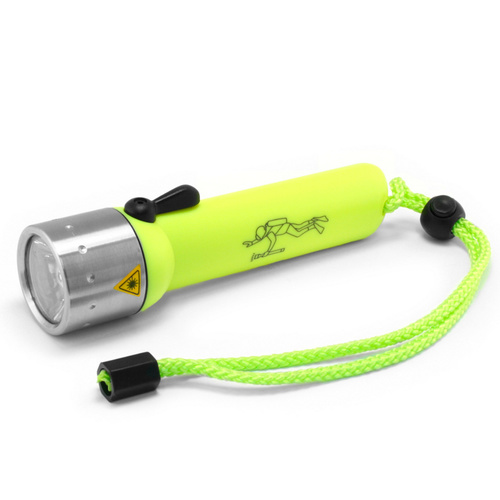 LED LENSER D14.2 FROGMAN 400 LUMEN FLASHLIGHT DIVE TORCH 60M HIGH VISIBILITY - YELLOW