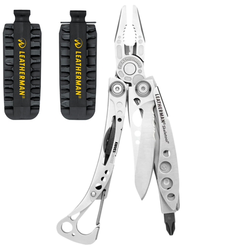 NEW LEATHERMAN SKELETOOL STAINLESS STEEL MULTI-TOOL & BIT KIT 