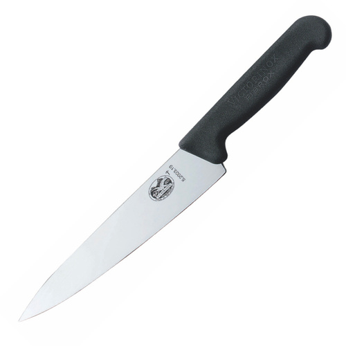 Victorinox Cooks Carving Knife 19cm | Fibrox Handle Black 5.2003.19