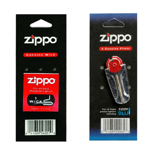 Zippo Refill 6 x Flints & 1 x Wick