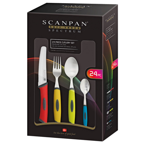 Scanpan Spectrum 24pc Cutlery Set | Colour 24 Piece