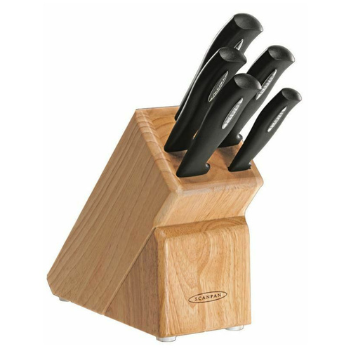 Scanpan Microsharp 6 Piece Kitchen Knife Block Set | 6pc  