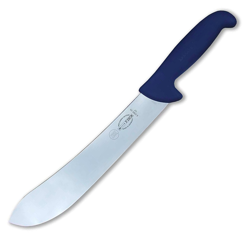 NEW F DICK ERGOGRIP 26CM BULLNOSE BUTCHERS KNIFE 8238526 | BLUE