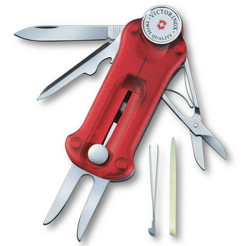 Victorinox Swiss Army Knife Sport Golf Tool Marker Divot Repair | Red