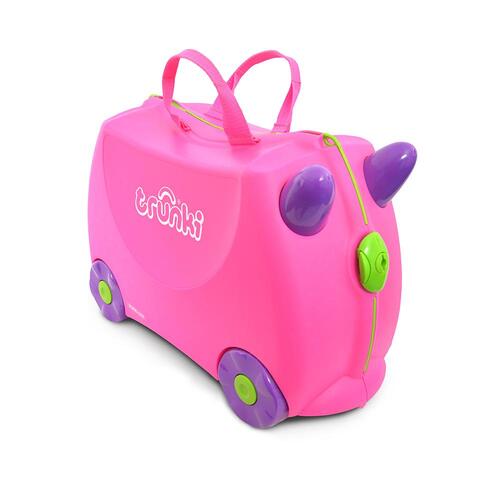 Trunki Ride on Kids Suitcase Luggage Toy Box | Trixie Pink