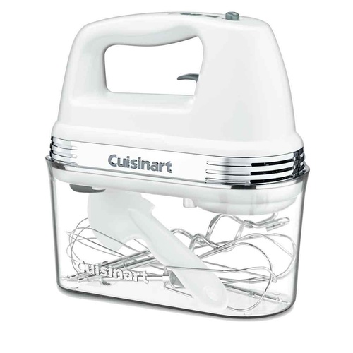 CUISINART POWER ADVANTAGE 9 SPEED HAND MIXER WITH STORAGE CASE WHITE 46240